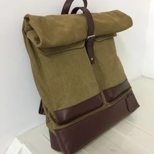 Backpacks Lether Canvas għas-Subien