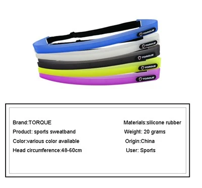 Spots tas-silikonju Sweatband